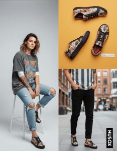 Arte para caminar, arte en tus pies con las nuevas zapatillas APOLO COLORE KOI de Husox